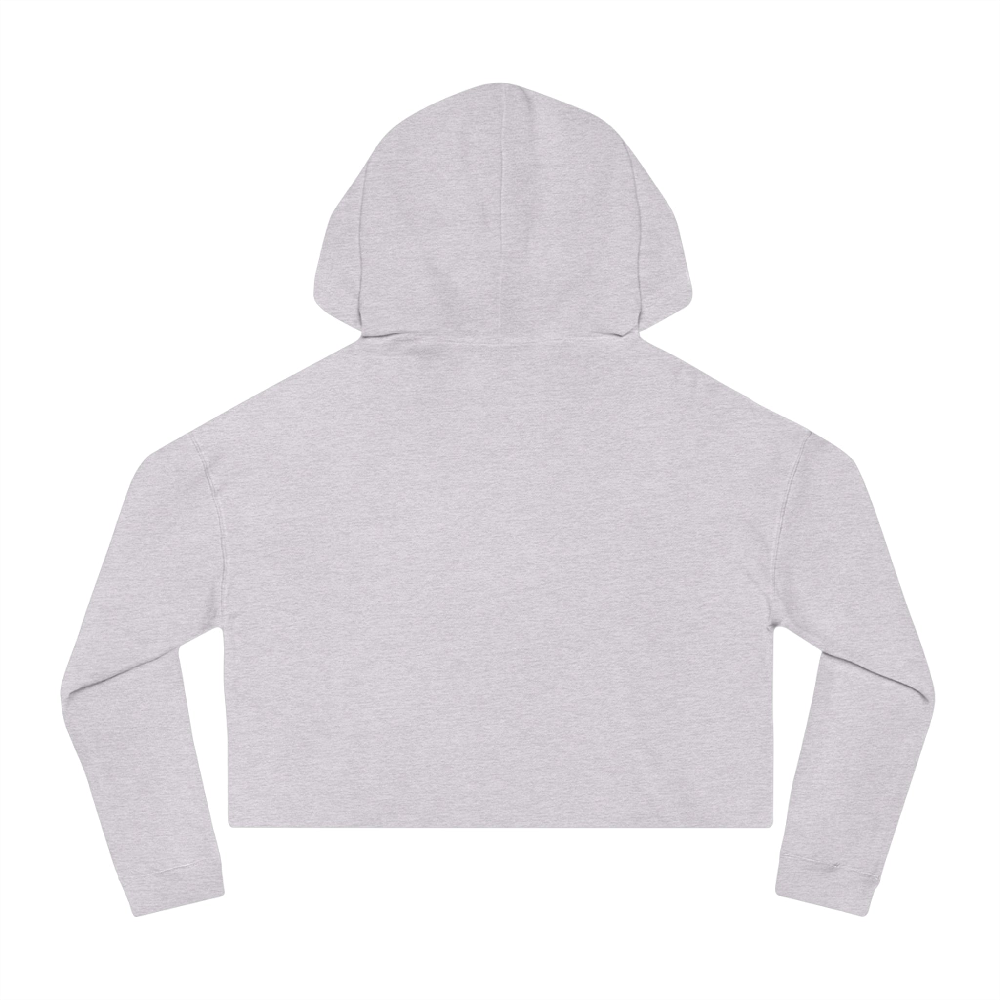 Cropped Hoodie — Minimal Script Logo Women's Cropped Hooded Sweatshirt