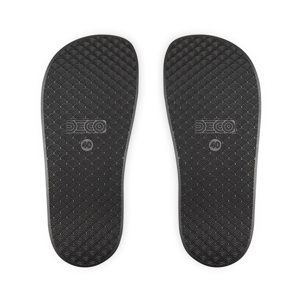 Removable-Strap Slide Sandals — Men's Adjustable Pool & Beach Slides