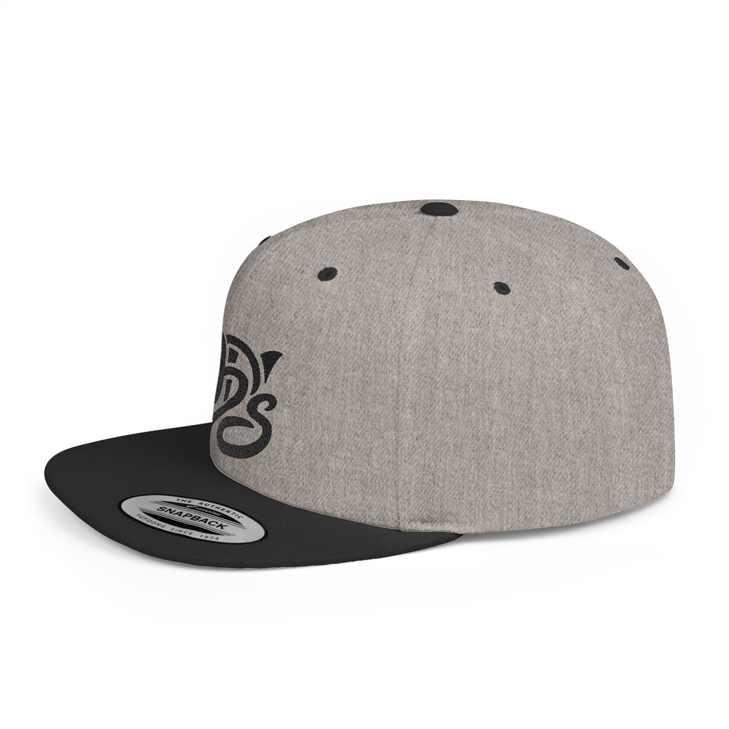 Snapback Hat — Retro Script "9D's" Logo Flat Bill Cap