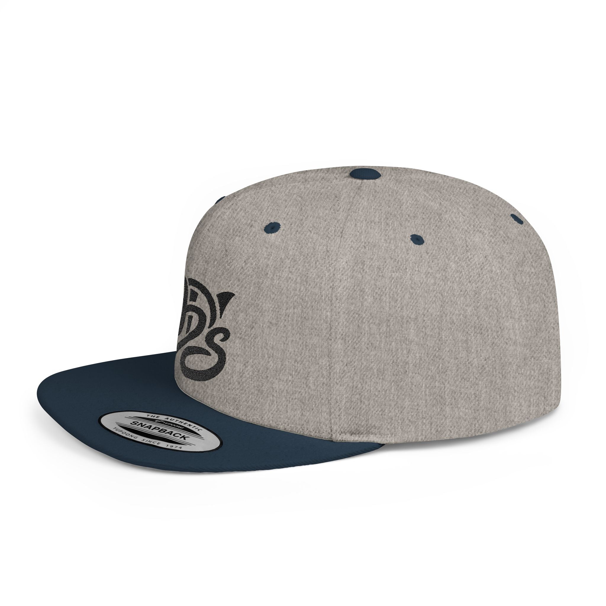 Snapback Hat — Retro Script "9D's" Logo Flat Bill Cap