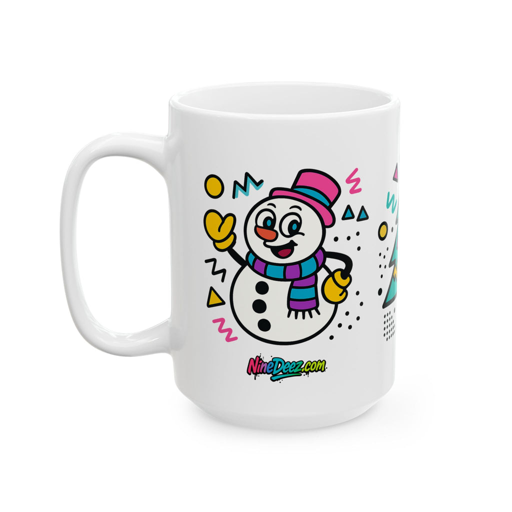 Christmas Funk Holiday Mug — Retro Tree & Santa Coffee Cup (11oz/15oz)