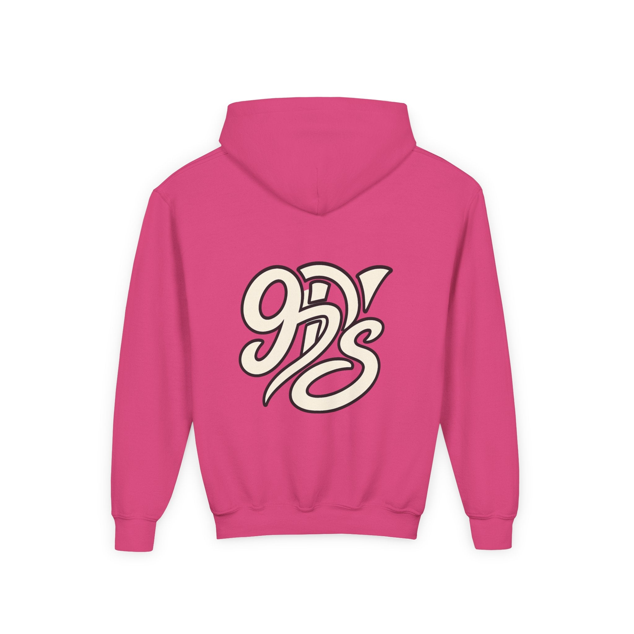 Youth Christmas Hoodie — Pixel Santa, Snowman & Reindeer "Merry Christmas"