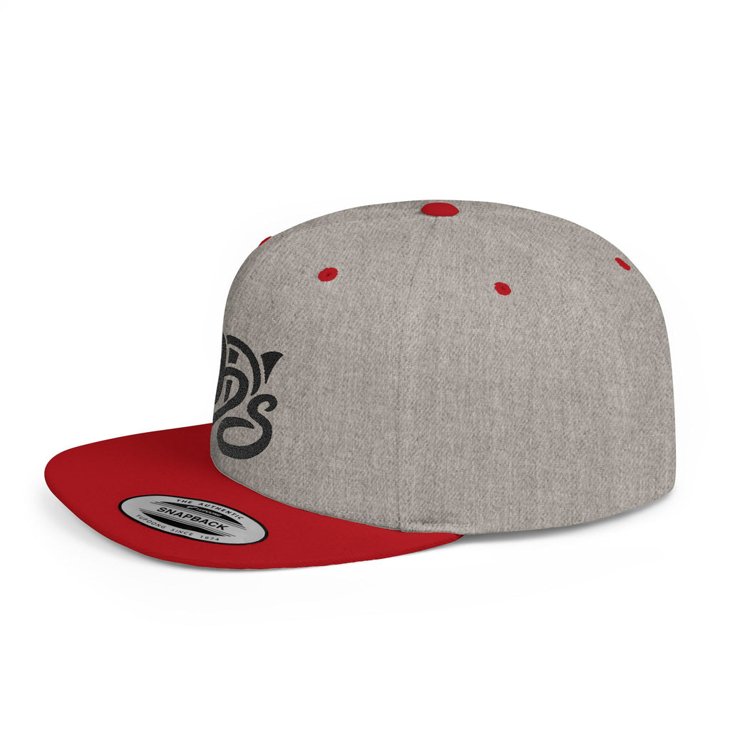 Snapback Hat — Retro Script "9D's" Logo Flat Bill Cap