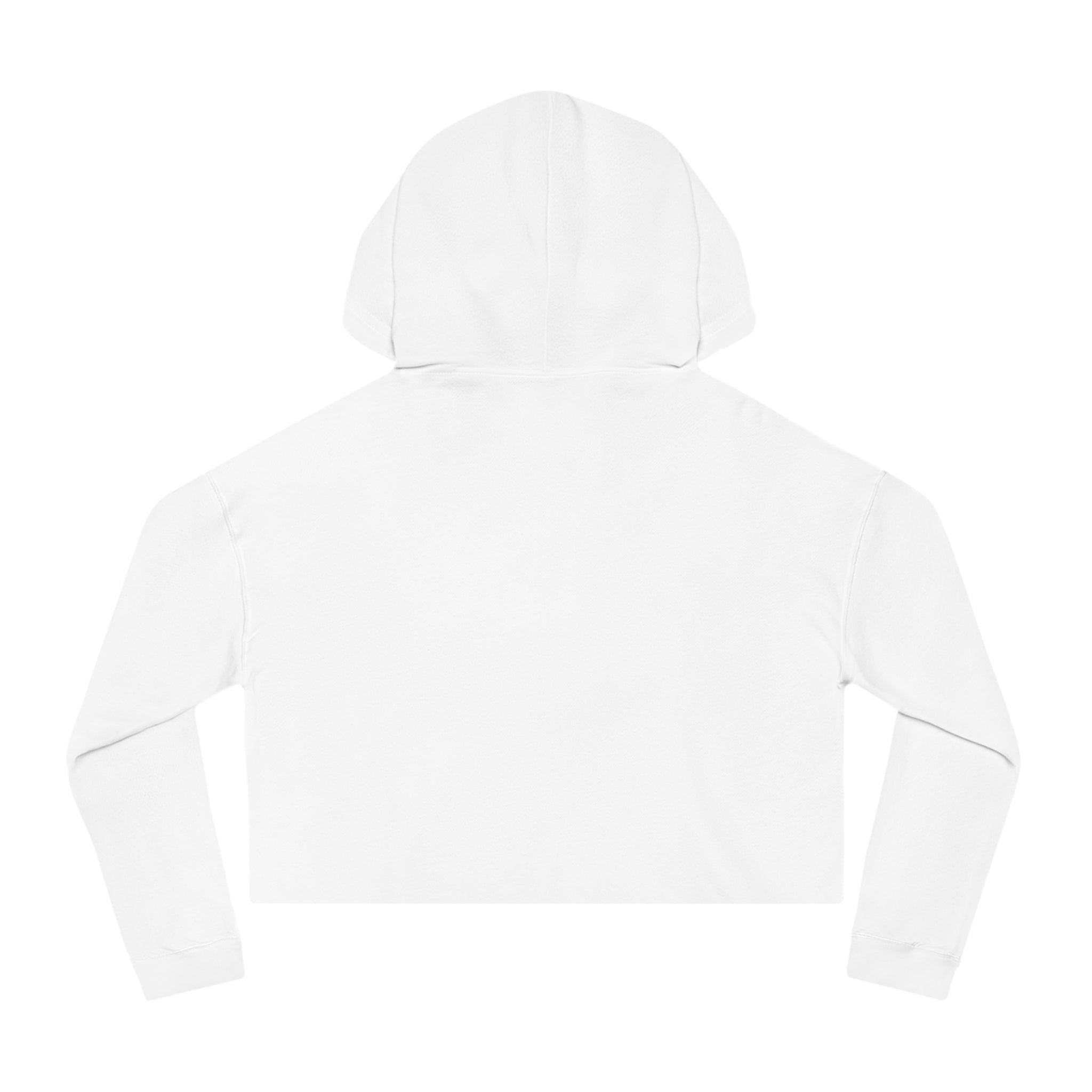 Cropped Hoodie — Minimal Script Logo Women's Cropped Hooded Sweatshirt