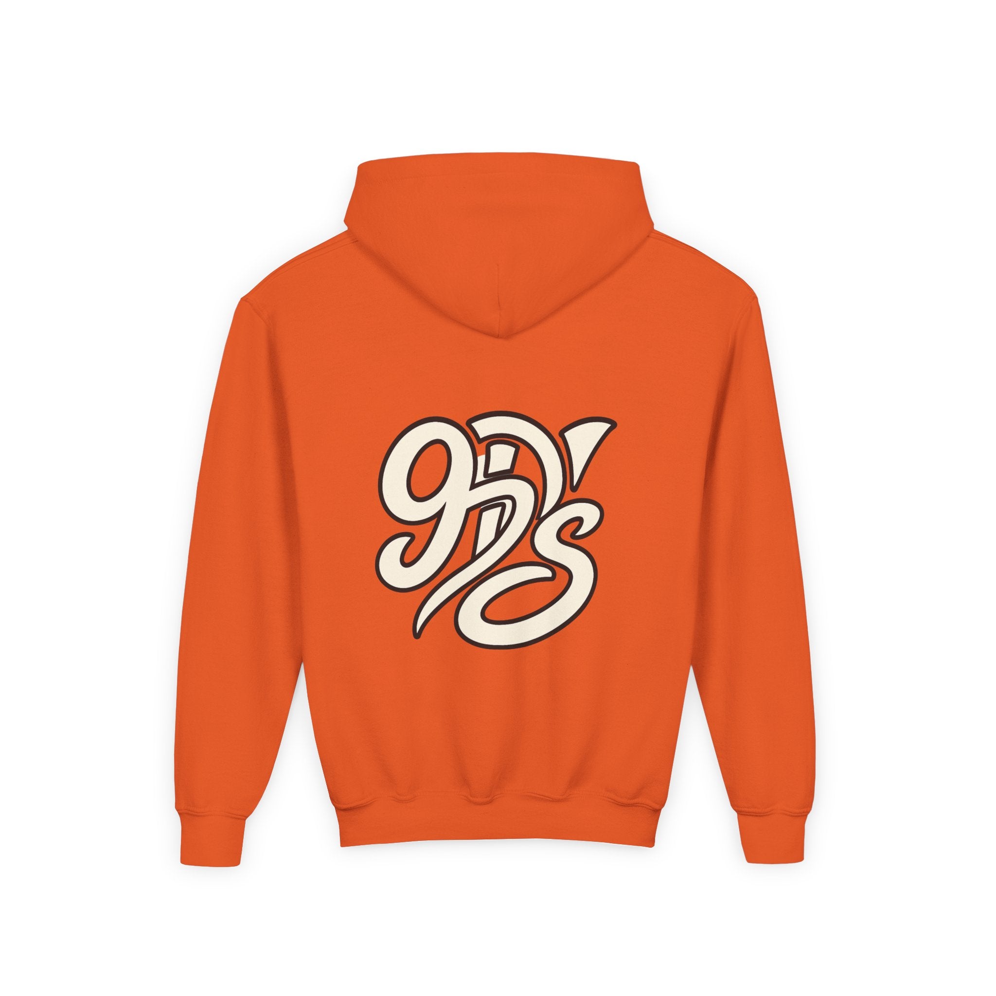 Youth Christmas Hoodie — Pixel Santa, Snowman & Reindeer "Merry Christmas"