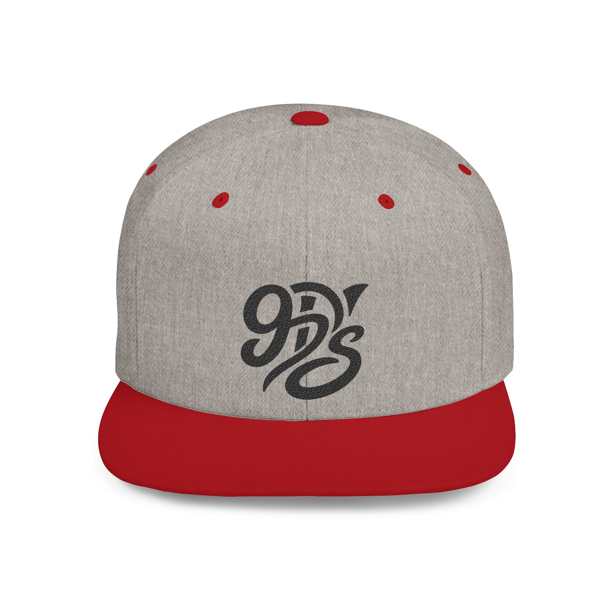 Snapback Hat — Retro Script "9D's" Logo Flat Bill Cap