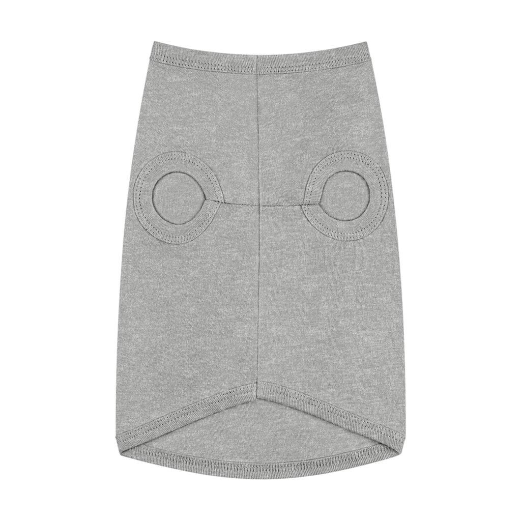 Black Script Logo Pet Tank Top — Cozy Graphic Dog Shirt