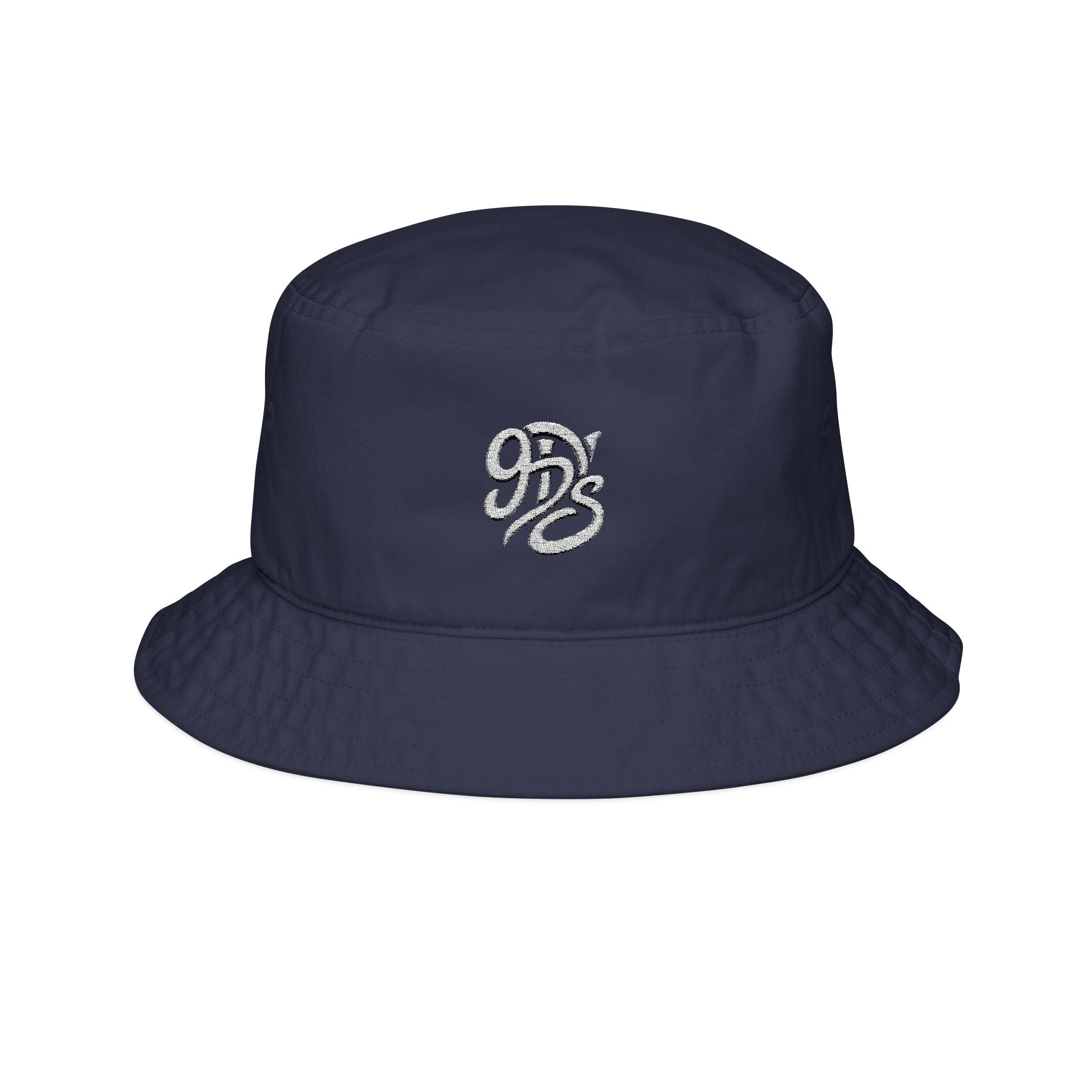 Embroidered Script Logo Bucket Hat — Casual Streetwear Sun Hat