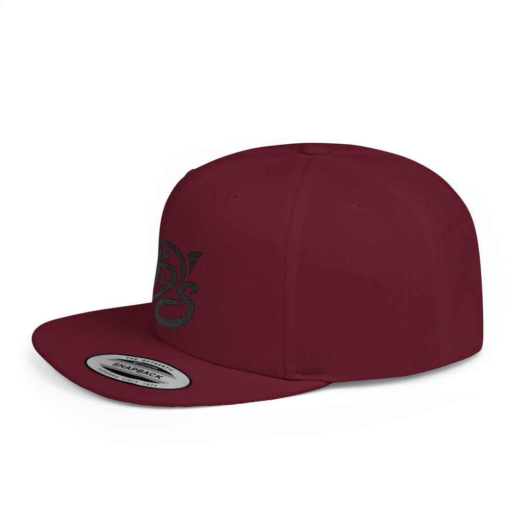 Snapback Hat — Retro Script "9D's" Logo Flat Bill Cap