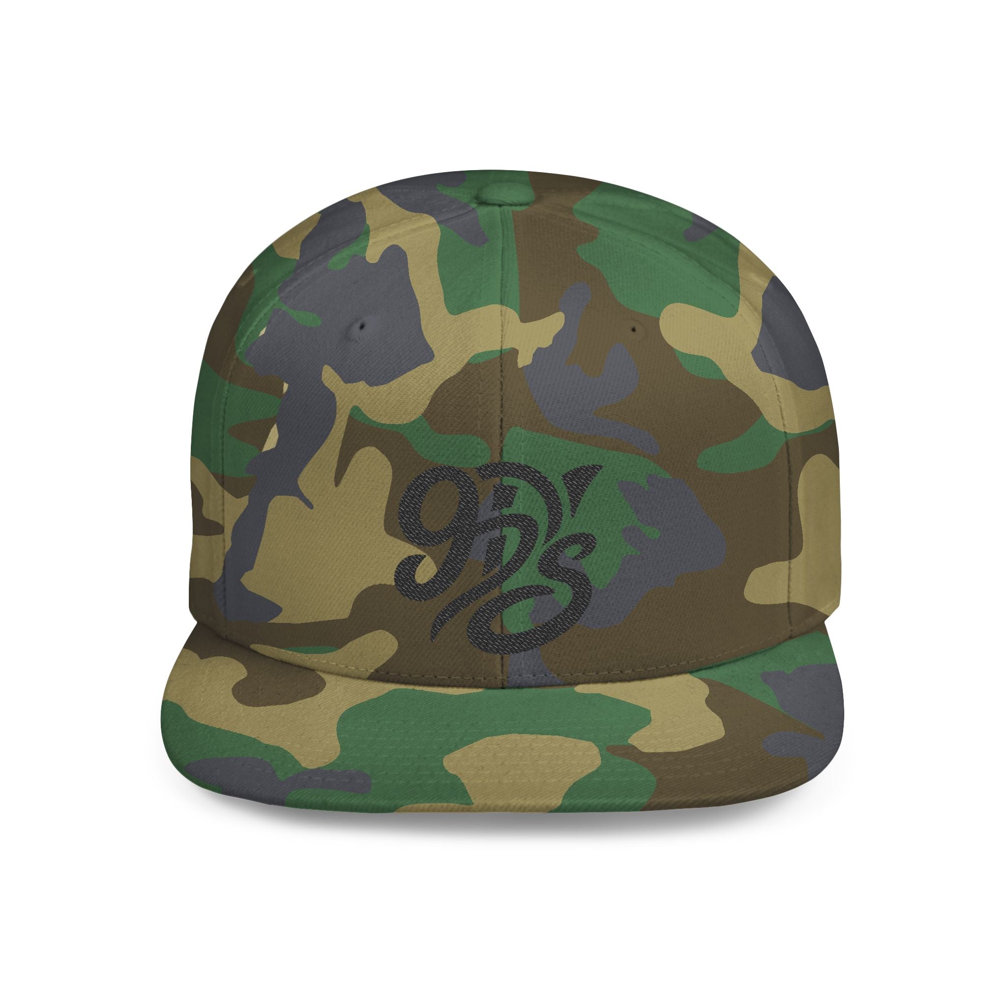 Snapback Hat — Retro Script "9D's" Logo Flat Bill Cap