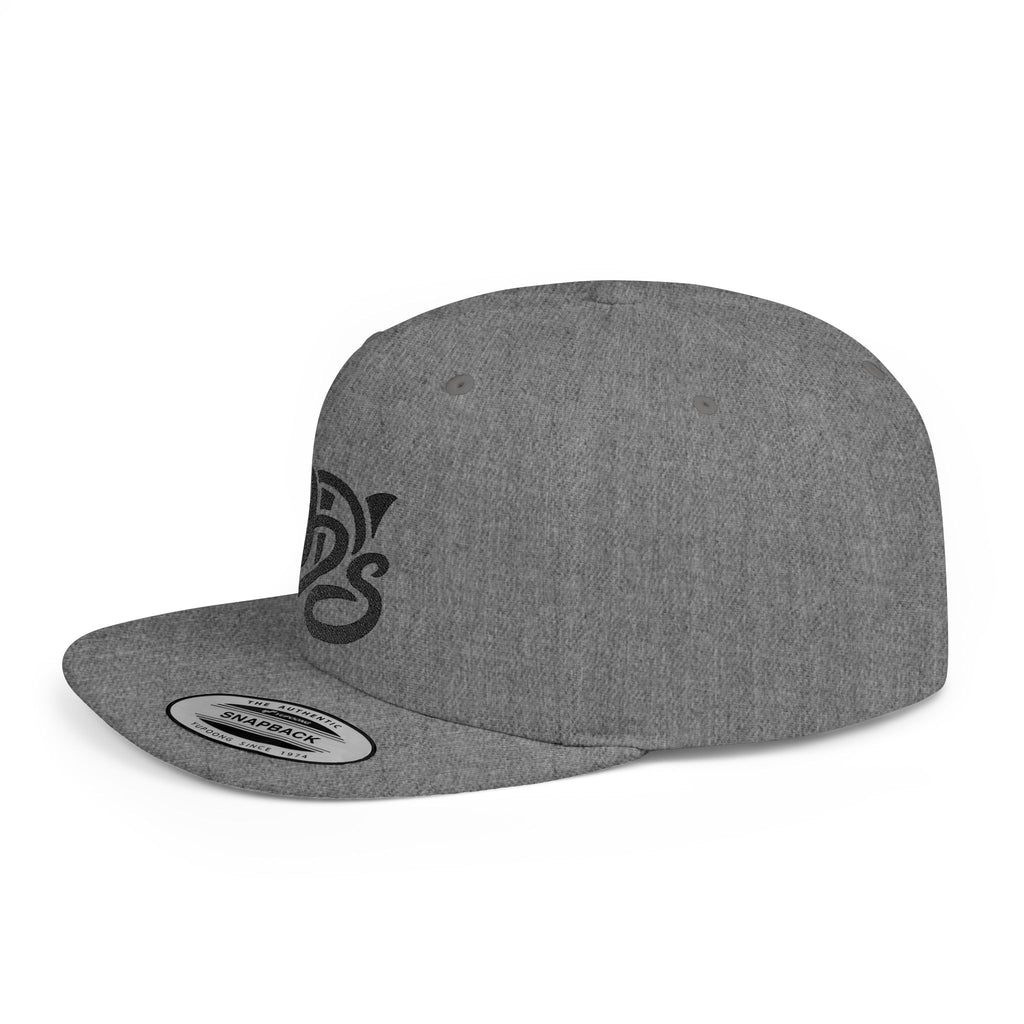 Snapback Hat — Retro Script "9D's" Logo Flat Bill Cap