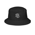 Embroidered Script Logo Bucket Hat — Casual Streetwear Sun Hat