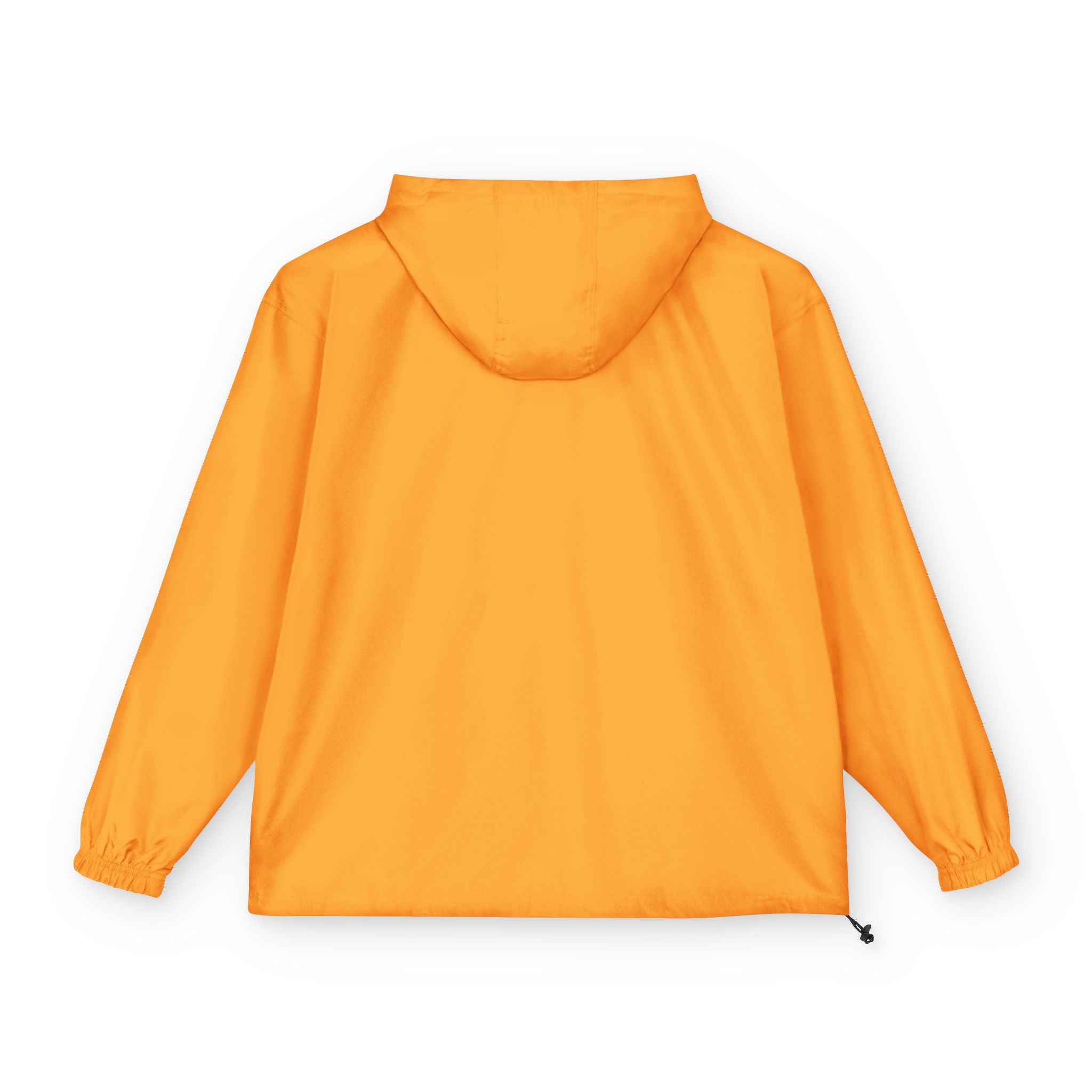 Packable Anorak Jacket – Orange Windbreaker with Small Chest Graphic