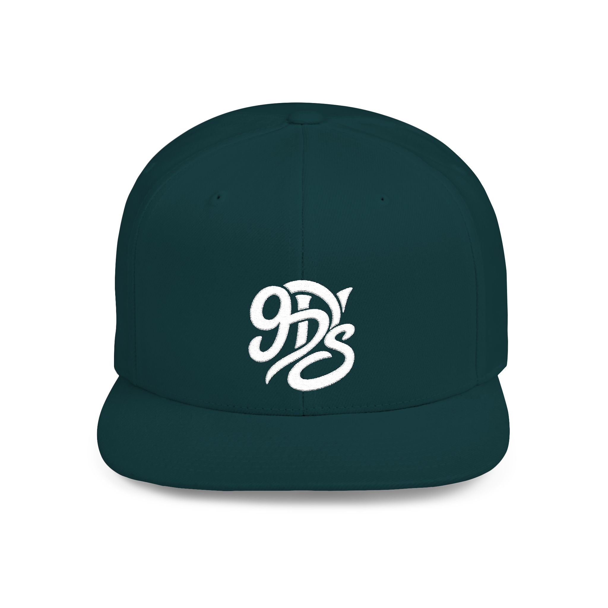 Snapback Hat — Vintage 92's Script Embroidered Flat Bill Cap