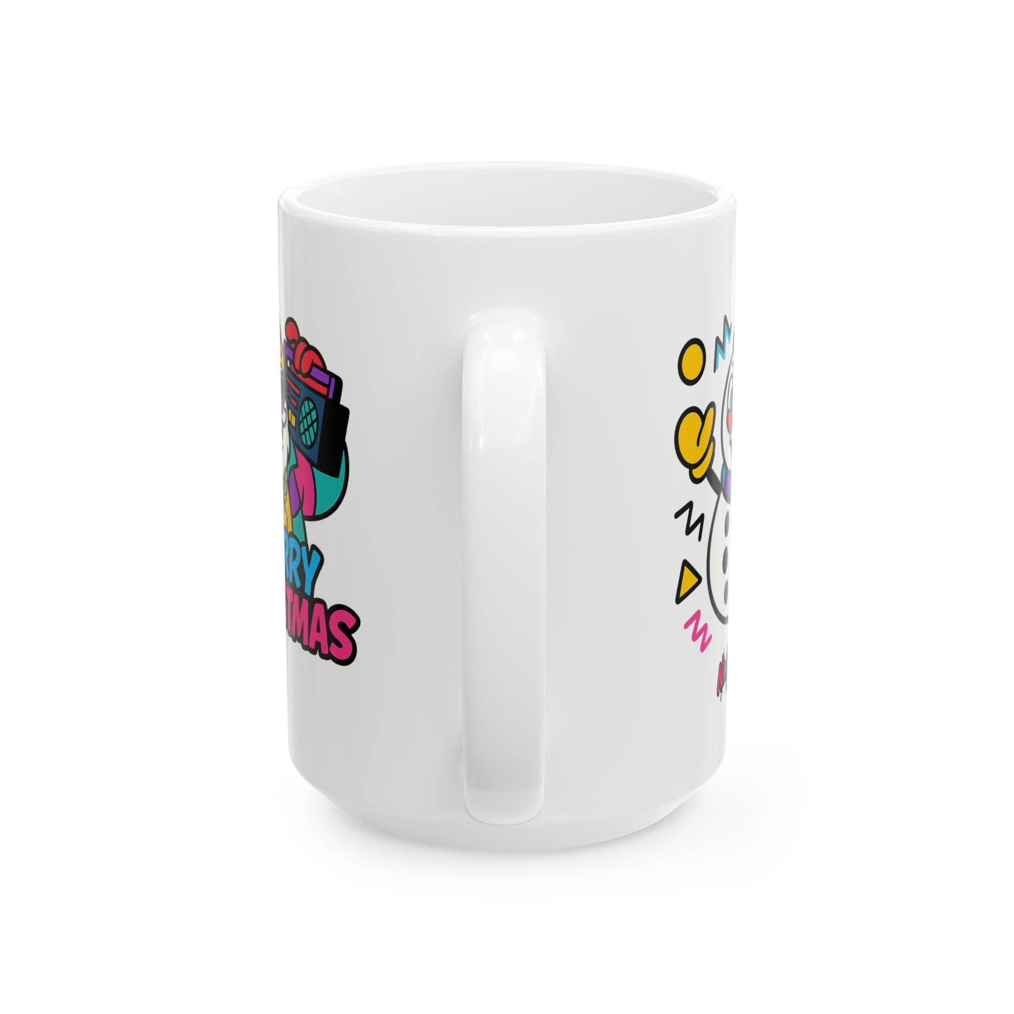 Christmas Funk Holiday Mug — Retro Tree & Santa Coffee Cup (11oz/15oz)