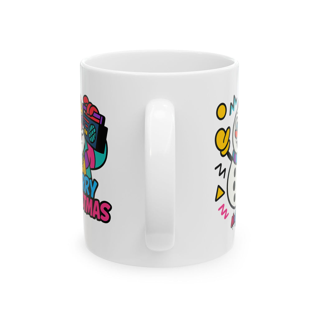 Christmas Funk Holiday Mug — Retro Tree & Santa Coffee Cup (11oz/15oz)